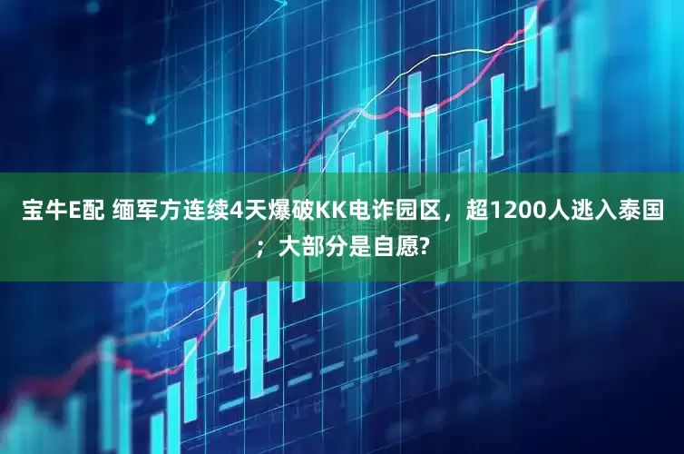 宝牛E配 缅军方连续4天爆破KK电诈园区，超1200人逃入泰国；大部分是自愿?